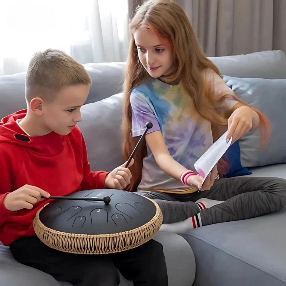 LjudOas™ Handpan Drum - Magiskt klangskalsljud för vila och meditation