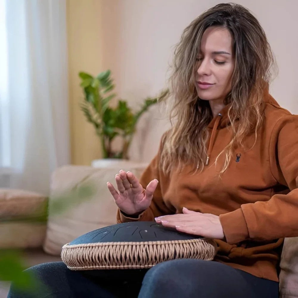 LjudOas™ Handpan Drum - Magiskt klangskalsljud för vila och meditation