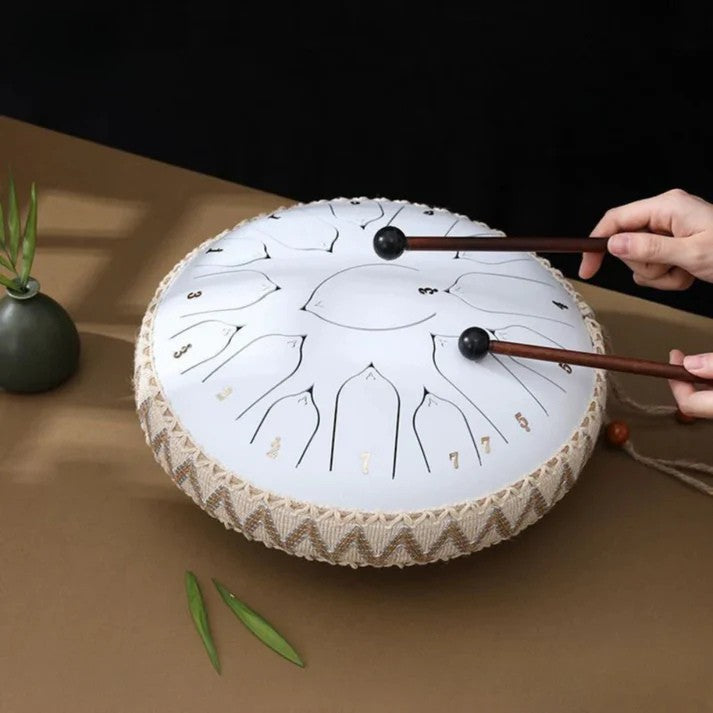 LjudOas™ Handpan Drum - Magiskt klangskalsljud för vila och meditation