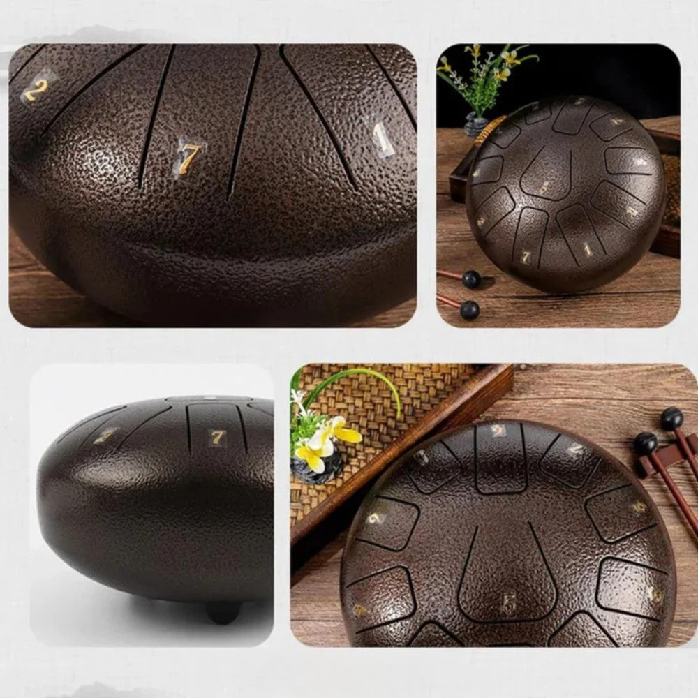 LjudOas™ Handpan Drum - Magiskt klangskalsljud för vila och meditation