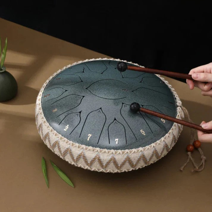 LjudOas™ Handpan Drum - Magiskt klangskalsljud för vila och meditation