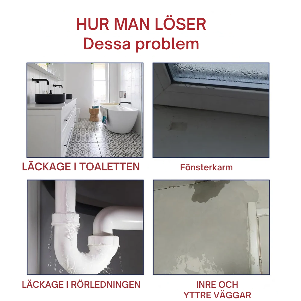 LeakRepair™ | Täta varje läcka. På ett ögonblick.