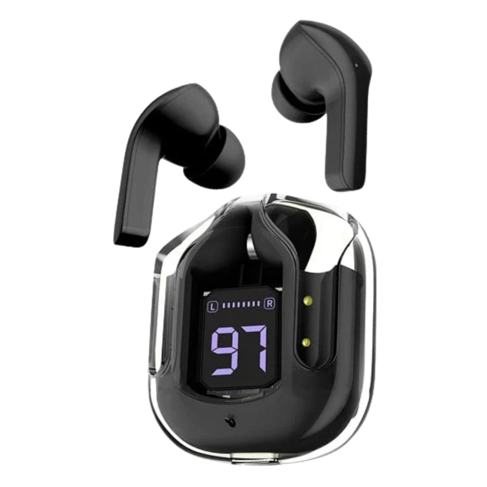 Trådlösa 5.3 Bluetooth-hörlurar – Ultrasnabb ljudåtergivning, 20 timmars non-stop-drift