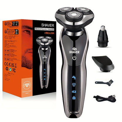 4D MultiCare 3-i-1 Rakapparat, Trimmer och Näsklippare