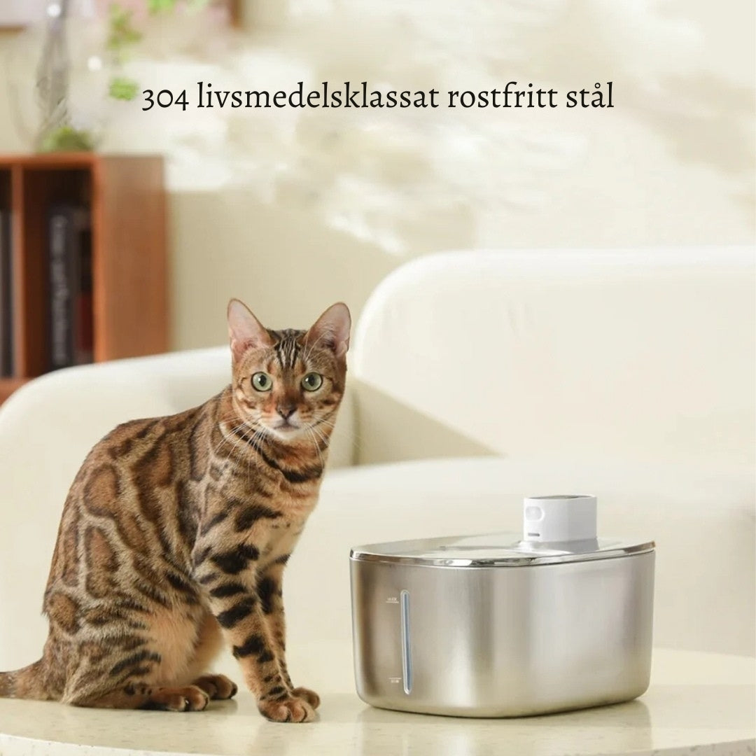KattKälla™ – Rinnande friskt vatten – för en glad och hälsosam katt.