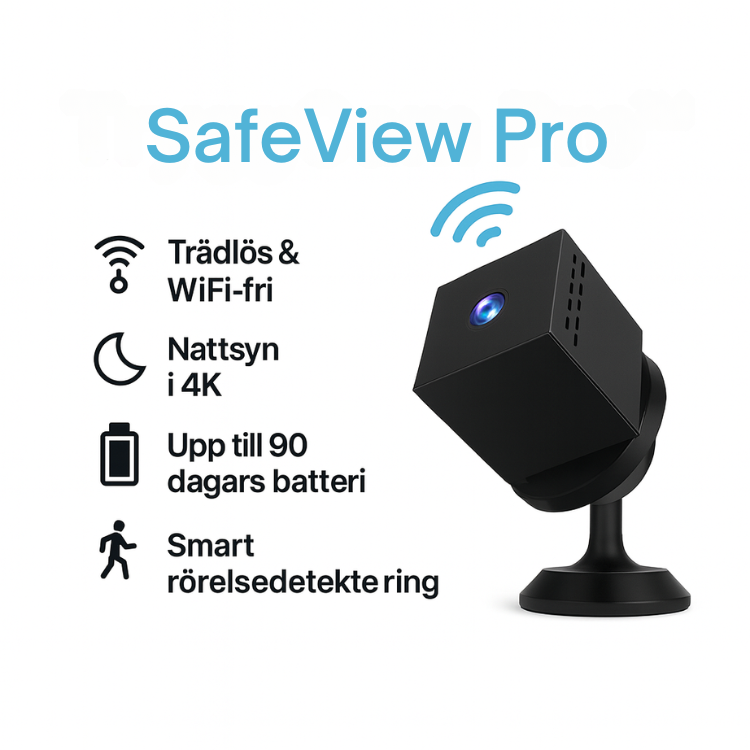 SafeView Pro | Den smarta, trådlösa säkerhetskameran
