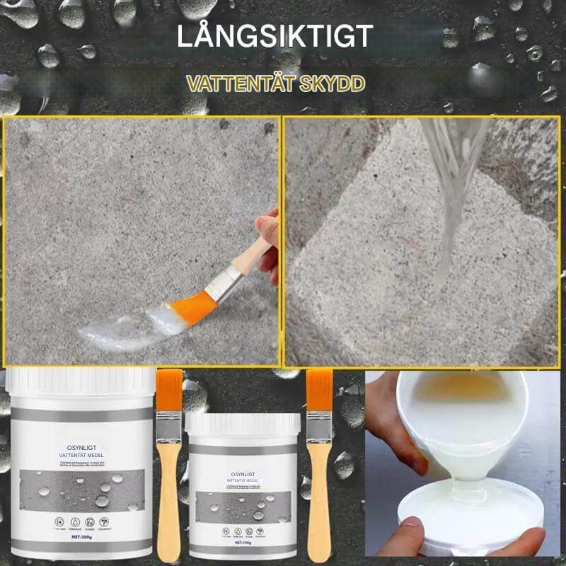 AquaCoat Pro – Vattentät Täckfärg | Transparent Ytbehandling för Reparation av Läckor