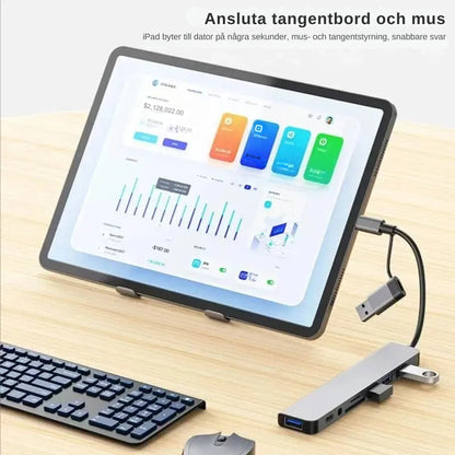 Unify™ 8-i-2 USB-hubb - anslut allt i ett enda drag