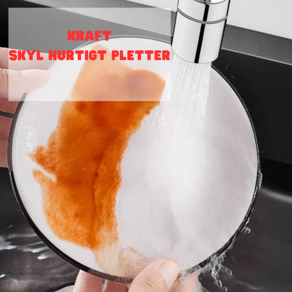 FlexiJet™ | 360-graders kranutlopp med kraftfull jet- och sprayfunktion.