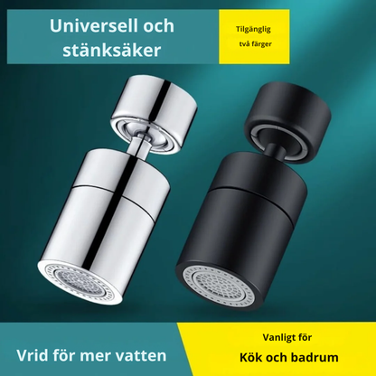 FlexiJet™ | 360-graders kranutlopp med kraftfull jet- och sprayfunktion.